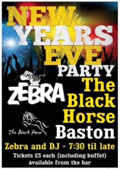 New Years Eve Party at the Black Horse, Baston New Years Eve Party at the Black Horse, Baston