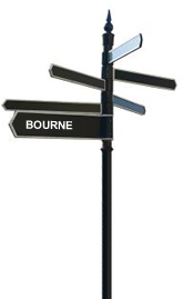 Black sign post Black sign post