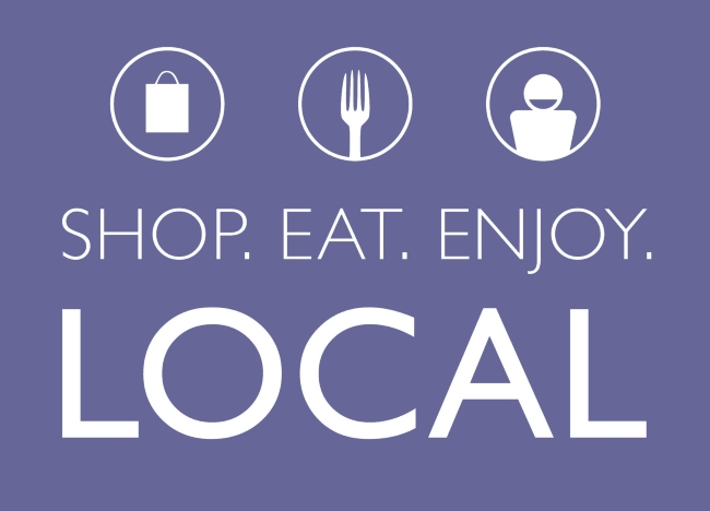 Shop, eat, buy local