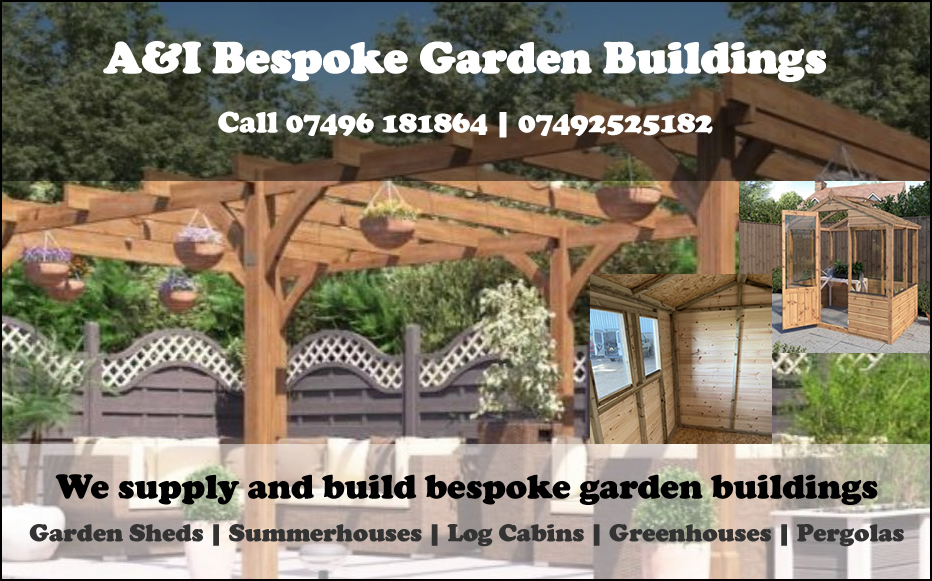 A&I Bespoke Garden Buildings - Call 07496 181864 A&I Bespoke Garden Buildings