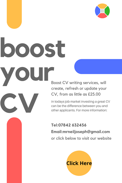 Boost CV Writing Services - Call 07842 632456 Boost CV Writing Services