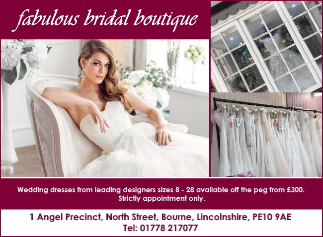 Fabulous Bridal Boutique - Call 01778 217077 Fabulous Bridal Boutique