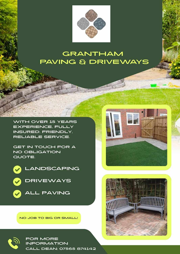 Grantham Paving and Driveways - Call 07565 874142 Grantham Paving and Driveways, Bourne