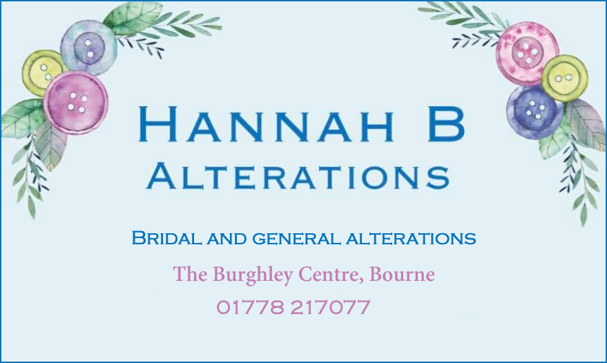 Hannah B Alterations - Call 01778 217077 Hannah B Alterations, 1 Angel Precinct, Bourne