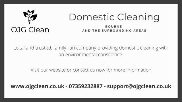 OJG Clean - Domestic Cleaning, Bourne
