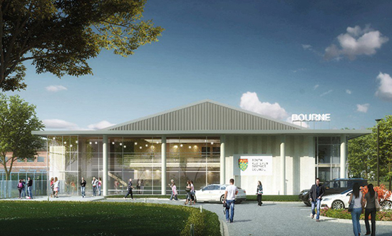 Plans for the new look Bourne Leisure Centre