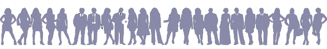 Silhouettes of people
