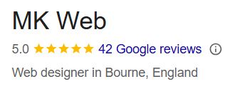 MK Web Google Reviews