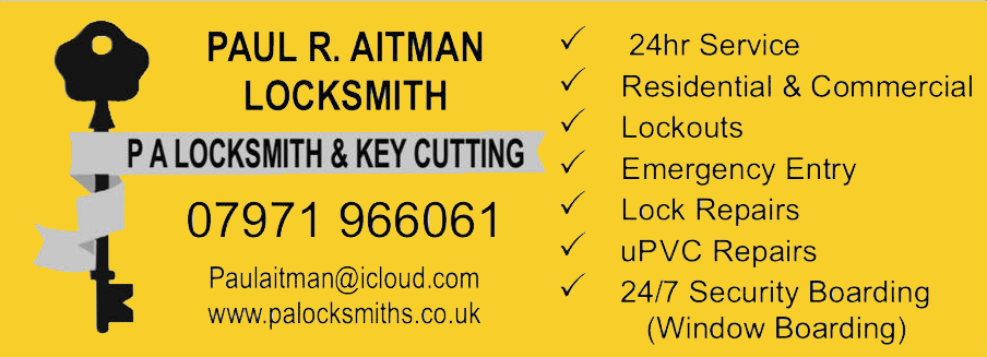 P A Locksmith & Key Cutting, Bourne