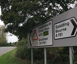 Bourne Sign Post